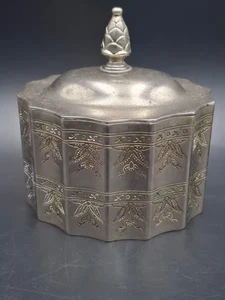 Goldinger Vintage Silver-Plated Trinket Jewelry Box - Picture 1 of 16