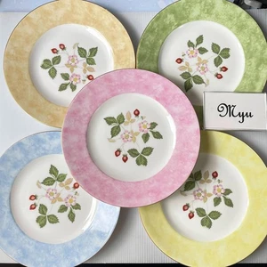 Wedgwood Wild Strawberry Full Rim Plate 5 pcs  D20cm/7.9" Dessert/ Salad - Picture 1 of 14