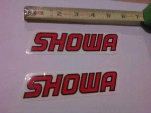 Best Showa Decals On Ebay! 2 Genuine Factory Stickers! - Bild 1 von 3