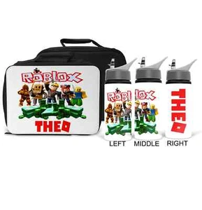 Personalised ROBLOX Kids Water bottle and/or Lunch Bag - Picture 1 of 6