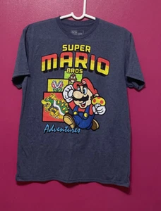 T-shirt media da uomo Super Mario Bros Adventures usata - Foto 1 di 3