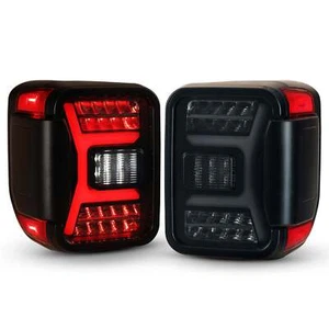 Juego de luces traseras LED secuenciales con lente negra/humo para Jeep Gladiator 20-24 - Imagen 1 de 6