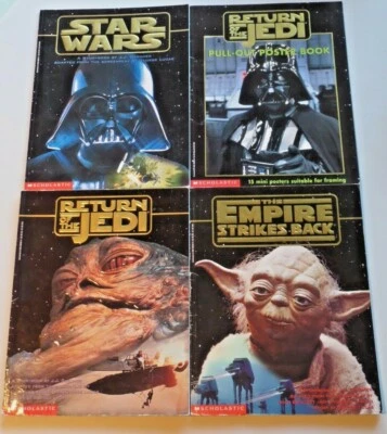 Lote de 4 libros escolásticos de tapa blanda de Star Wars 1997 usados J.J. Gardner  Foto 1 de 4