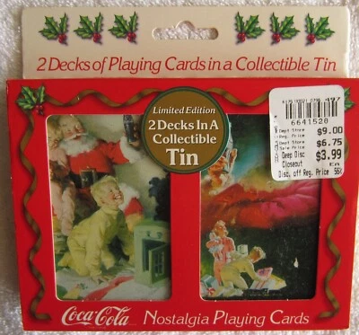 Coca-Cola company Nostalgia playing cards, 1964/ 1952, made in 1996 New w/Sleeve - Image 1 of 4