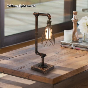 Steampunk Luz de Noche Retro Estilo Industrial Lámpara de Escritorio Lámpara de Mesa 220V - Imagen 1 de 19