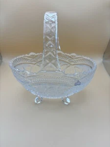 Matt Rose 24% lead crystal basket. - Picture 1 of 10