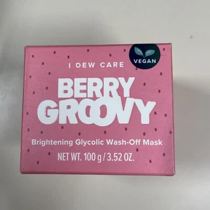 I Dew Care Berry Groovy Brightening Glycolic Wash-Off Mask 3.52 oz New - Picture 1 of 2