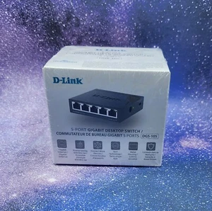 D-LINK - DGS-105 5-PORT GIGABIT DESKTOP SWITCH - NEW - Picture 1 of 9