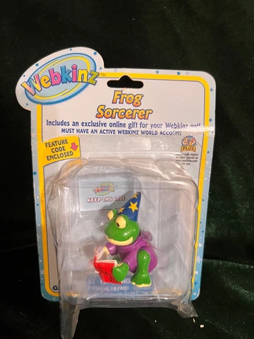 BRAND NEW Webkinz Figurine - Frog Sorcerer Cover