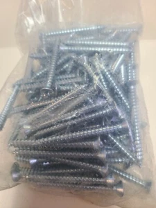#14 x 2-1/2" Phillips Flat Head Sheet Metal Screws Qty 100 - Picture 1 of 4