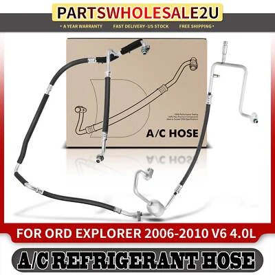 A/C Hose Suction & Discharge Line Hose Assy for Ford Explorer 2006-2010 V6 4.0L - Image 1 of 4