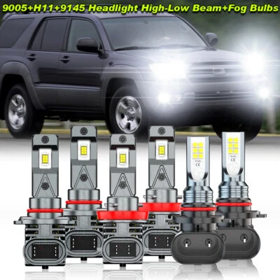 Faros LED altos/bajos + faros antiniebla para Toyota 4Runner 2006 2007 2008 2009 Foto 1 de 4