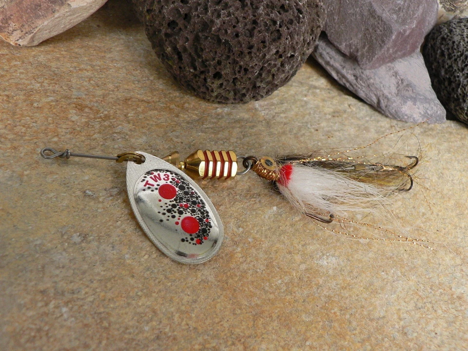 SPINNER MEPPS AGLIA TW STREAMER IN SILBER ALLE GROESSEN ANGELN SPINNFISCHEN - Bild 1 von 1