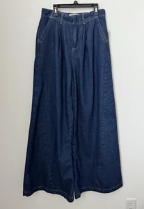 Free People Equinox Pantalone Denim Vita Alta Rituale Blu Indaco We The Free 25 - Foto 1 di 12