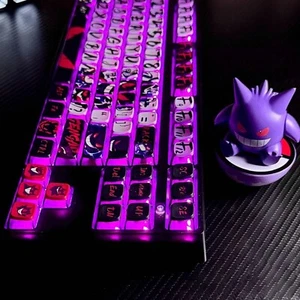 Pokémon Gengar Illuminated Mechanical Keyboard Keycap PBT Simple Cross Keyboard - Bild 1 von 7