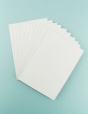 Pure White Mount Backing Board Card 1.25mm Thick 10x10cm-30x90cm 10, 15, 20 Pack