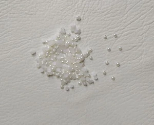 Ivory Flat Back Half Round Pearls 2mm 3mm 4mm 5mm 6mm 7mm 8mm 9mm 10mm 12mm 14mm - Picture 1 of 17