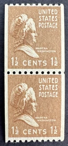 US 1939 Scott # 849 Coil Pair MNH Martha Washington Presidential Issue - Picture 1 of 2