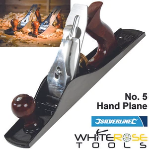 Silverline Wood Hand Plane No 5 Rosewood Handle Bench Jack 50 x 2mm Blade - Picture 1 of 3