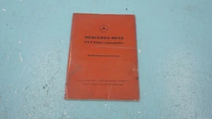 MERCEDES--BENZ W186 300C, MANUAL DEL PROPIETARIO, FABRICANTE DE EQUIPOS ORIGINALES, - Imagen 1 de 11