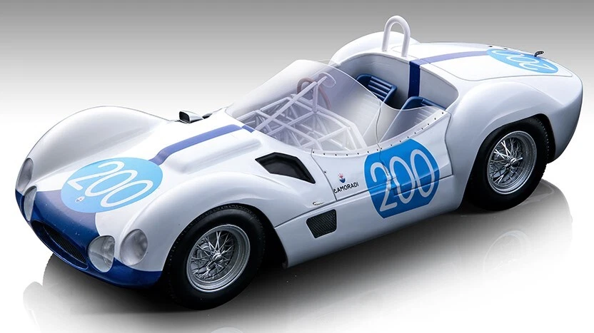 Tecnomodel MASERATI BIRDCAGE TIPO 61 N.200 TARGA FLORIO 1960 MAGLIOLI/VACCAR.1:1 - Immagine 1 di 1