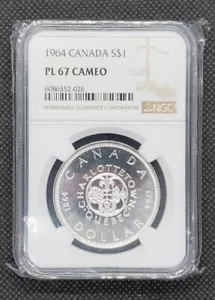 1964 Canada $1 | NGC PL67 CAMEO | RARE High-Grade! - Picture 1 of 5