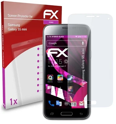 atFoliX Verre film protecteur pour Samsung Galaxy S5 mini 9H Hybride-Verre - Photo 1/4