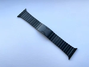 Genuine Apple Watch Space Black Stainless Steel Link Bracelet 49mm 46mm 45mm 44m - Zdjęcie 1 z 16