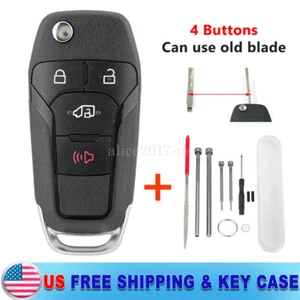 For 2019 - 2022 Ford Transit Key Fob Shell + Flip Blade Fixing Pin Removal Tool - Picture 1 of 14