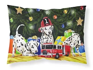 More details for dalmatian firefighter christmas tree standard pillowcase amb1316pillowcase-suk