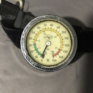 Vintage Dacor Scuba Diving Wrist Depth Gauge Glows In The Dark, Not Tested