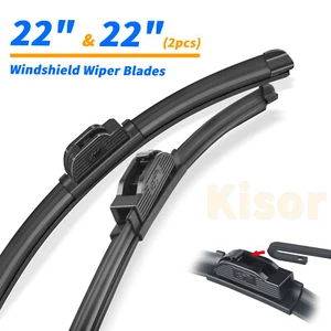 Kisor 22"+22" Car Windshield Wiper Blades Fit For Ram 5500 2012-2021,Set of 2 - Picture 1 of 5