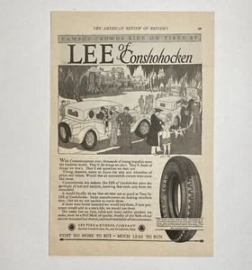 Anuncio impreso Lee Tires Of Conshohocken PA 1928 College Campus - Imagen 1 de 2