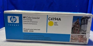 NEW OEM HP C4194A Yellow Toner for HP LaserJet 4500, 4550 - Picture 1 of 6