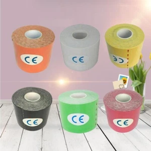 6x Athletic Elastic Physio Sports Kinesiology Rock Tape Muscle Bandage 5M - Picture 1 of 13