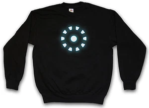 ARC REACTOR I SWEATSHIRT SWEATER PULLOVER - Iron Avengers Tony Stark Man Mark - Picture 1 of 2