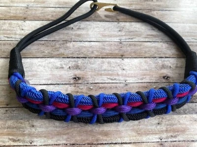 Women’s 80’s Vtg Multicolored Rope Belt Size Small - Medium Statement Retro - Image 1 of 4