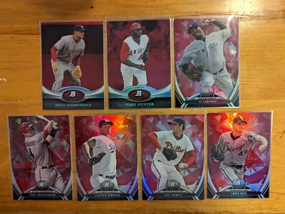 2011 2012 2013 Bowman Platinum Ruby Parallel singles Fill your set U pick choice - Image 1 of 2