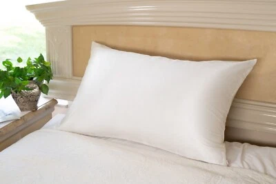 Funda de almohada de lujo 22 Momme 100 % pura seda morera - antienvejecimiento, cremallera oculta Foto 1 de 4