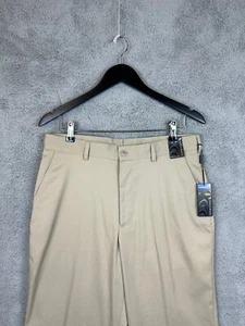 Pebble Beach Performance Pants Mens Size 32x30 Comfort Flex Khaki New - Picture 1 of 15