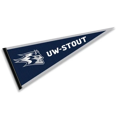 University of Wisconsin-Stout Blue Devils 12 in X 30 in College Pennant - Image 1 of 4