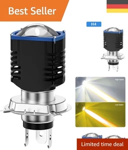LED Motorrad Scheinwerfer H4 H6 BA20D für optimale Sichtbarkeit und Sicherheit - Bild 1 von 11