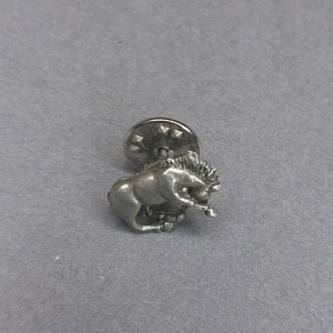 Mustang Horse Silver Metal Hat Jacket Lapel Pin Pinback - Picture 1 of 1