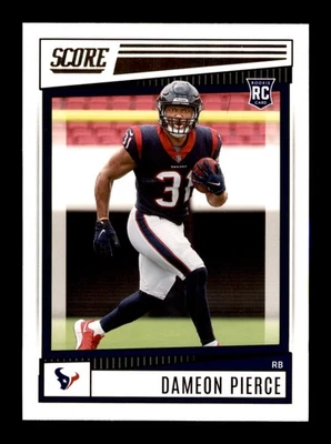 2022 Score #345 Dameon Pierce RC Houston Texans - Image 1 of 2