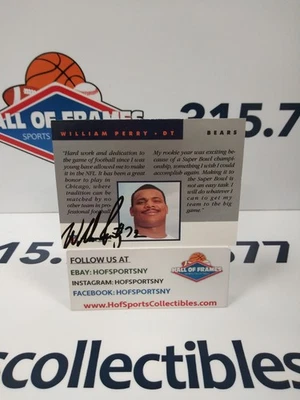 1992 PRO LINE PORTRAITS WILLIAM PERRY AUTO - Image 1 of 3