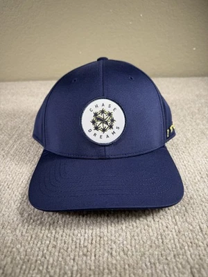 Puma Hat Cap Snap Back Navy Chase Dreams Flexfit Patch Athletic Golf Mens OSFA - Image 1 of 4