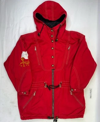 Chaqueta De Colección Bogner Bordada Con Capucha Esquí para Nieve LG Talla 12 Roja Hecha en EE. UU. Rara Foto 1 de 4