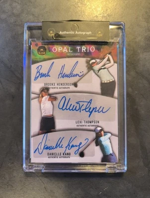 2022 Super Glow Brooke Henderson / Lexi Thompson / Danielle Kang Triple Auto - Image 1 of 2