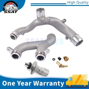 For Jaguar Land Rover Coolant Pipe Metal 3.0L V6 5.0 V8 Supercharged Engine - Picture 1 of 13