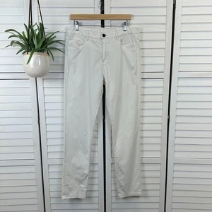 Pantalone Buck Mason 5 tasche in tela vintage panna cotone elasticizzato uomo taglia 33 - Foto 1 di 10